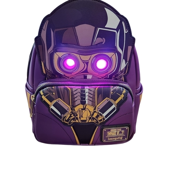 Loungefly What If...Star-Lord T'Challa Cosplay Light Up Mini Backpack - Picture 3 of 9